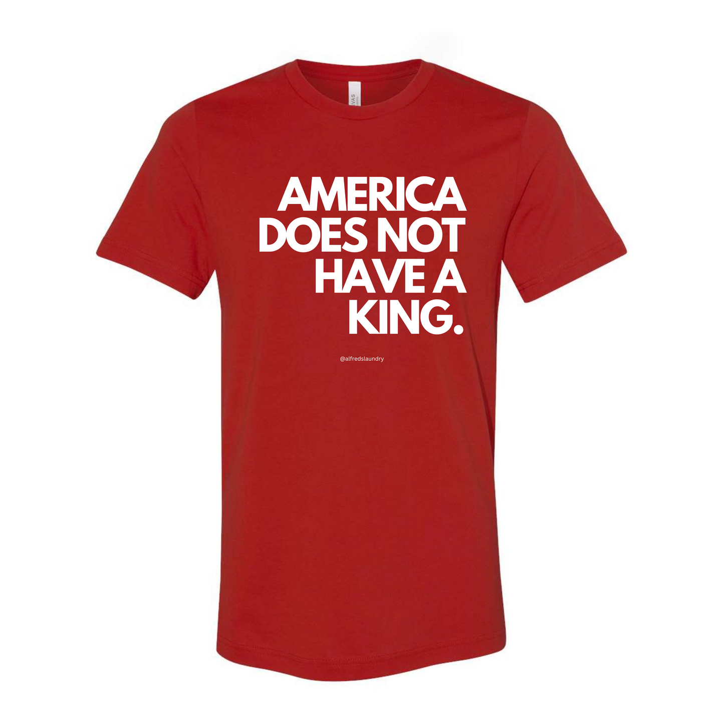 "America Does Not Have A King" - T-shirt