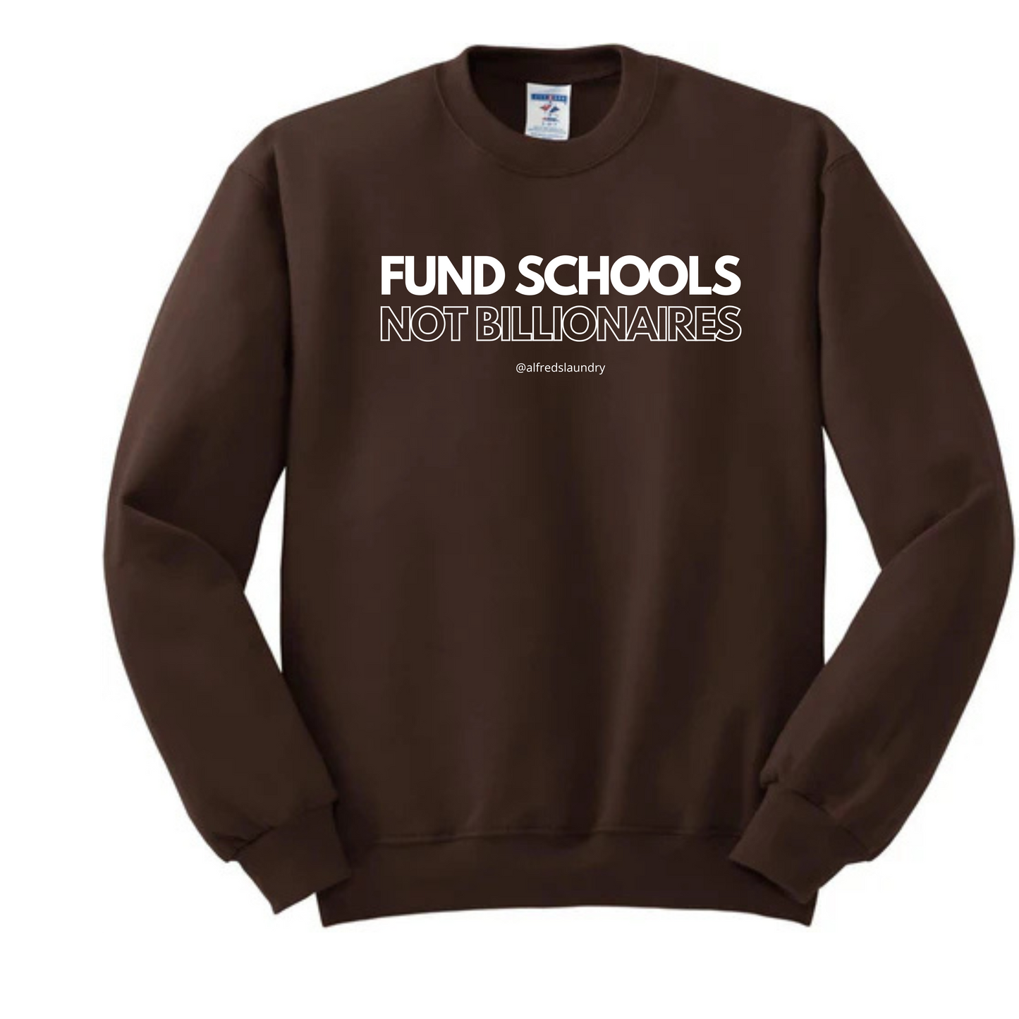 "FUND SCHOOLS NOT BILLIONAIRES" - Crew