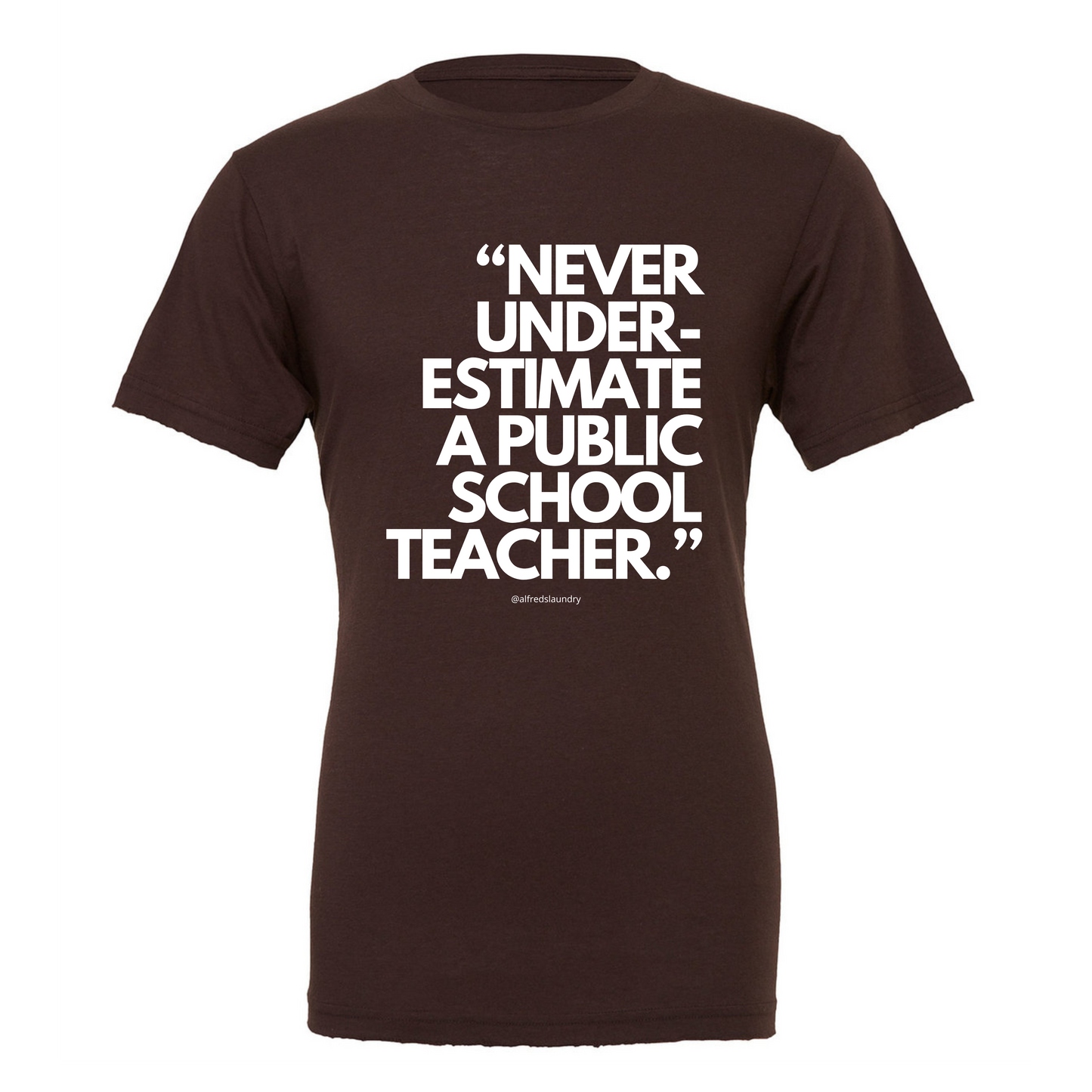 Never Underestimate A Public School Teacher - T-shirt