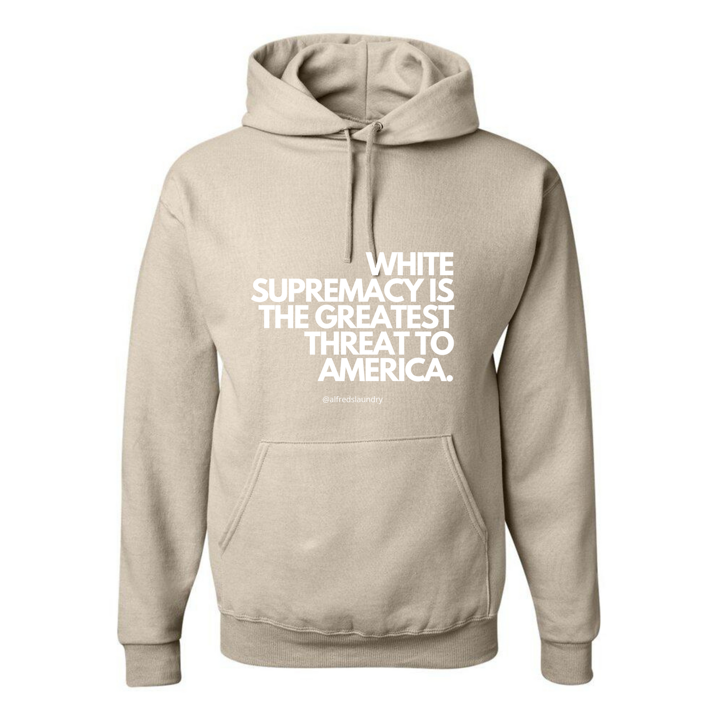 "White supremacy is the greatest threat to America." - Hoodie