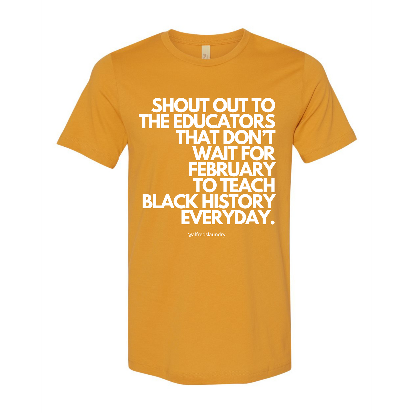 "Shout Out To The Educators That Don't Wait For February To Teach Black History" - T-shirt