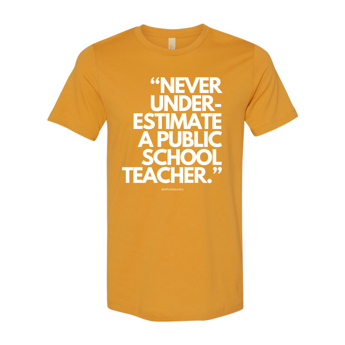 Never Underestimate A Public School Teacher - T-shirt