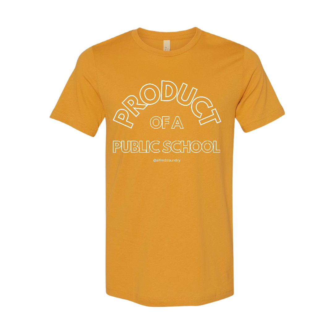 "PRODUCT OF A PUBLIC SCHOOL" T-Shirt