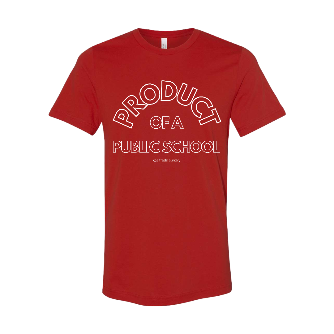 "PRODUCT OF A PUBLIC SCHOOL" T-Shirt